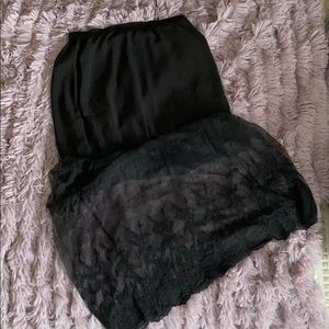 Black Lace Maxi Skirt
